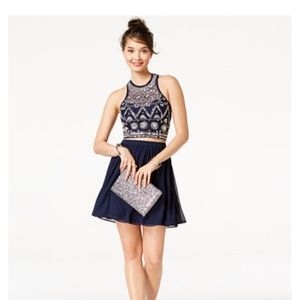 Navy blue dress